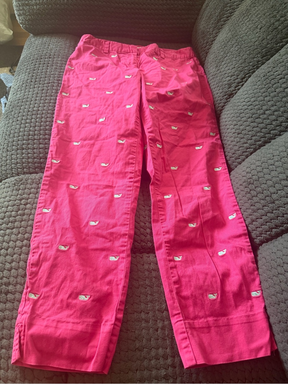 Vineyard Vines Hot Pink Waistband Chinos